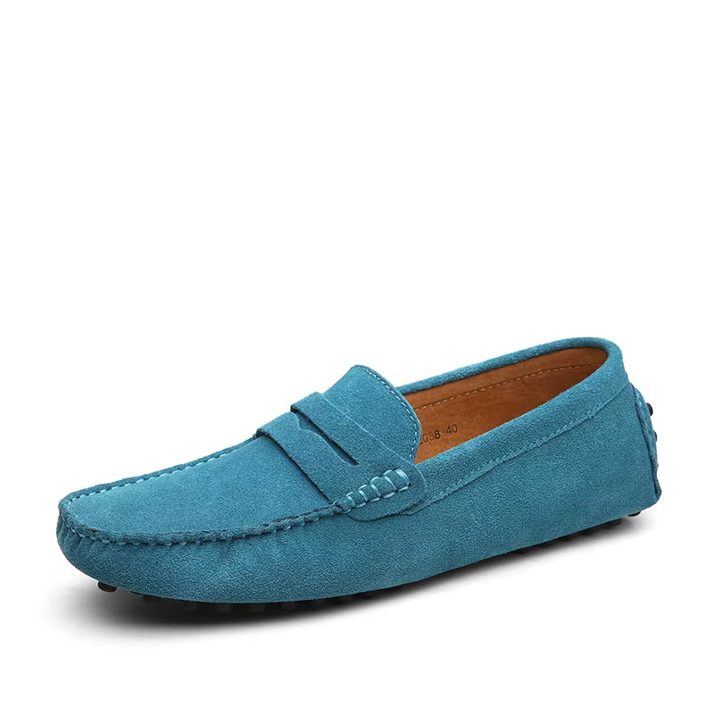 38-50 Shoes Men Casual Shoes Fashion Men Shoes Genuine Leather Men Loafers Moccasins Slip on Men Flats Male Driving Shoes