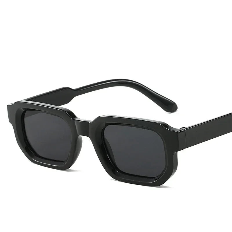 Vintage Men Rectangle Frame Sunglasses Fashion Retro Sun Glasses Luxury Brand Design UV400 Shades Eyewear Women Goggles