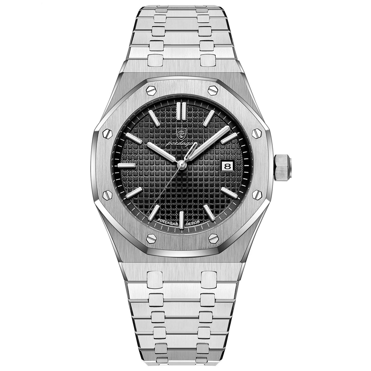 Luxury Business Man Wristwatch Waterproof Luminous Date Men Watch Stainless Steel Fashion Quartz Watches for Men Reloj
