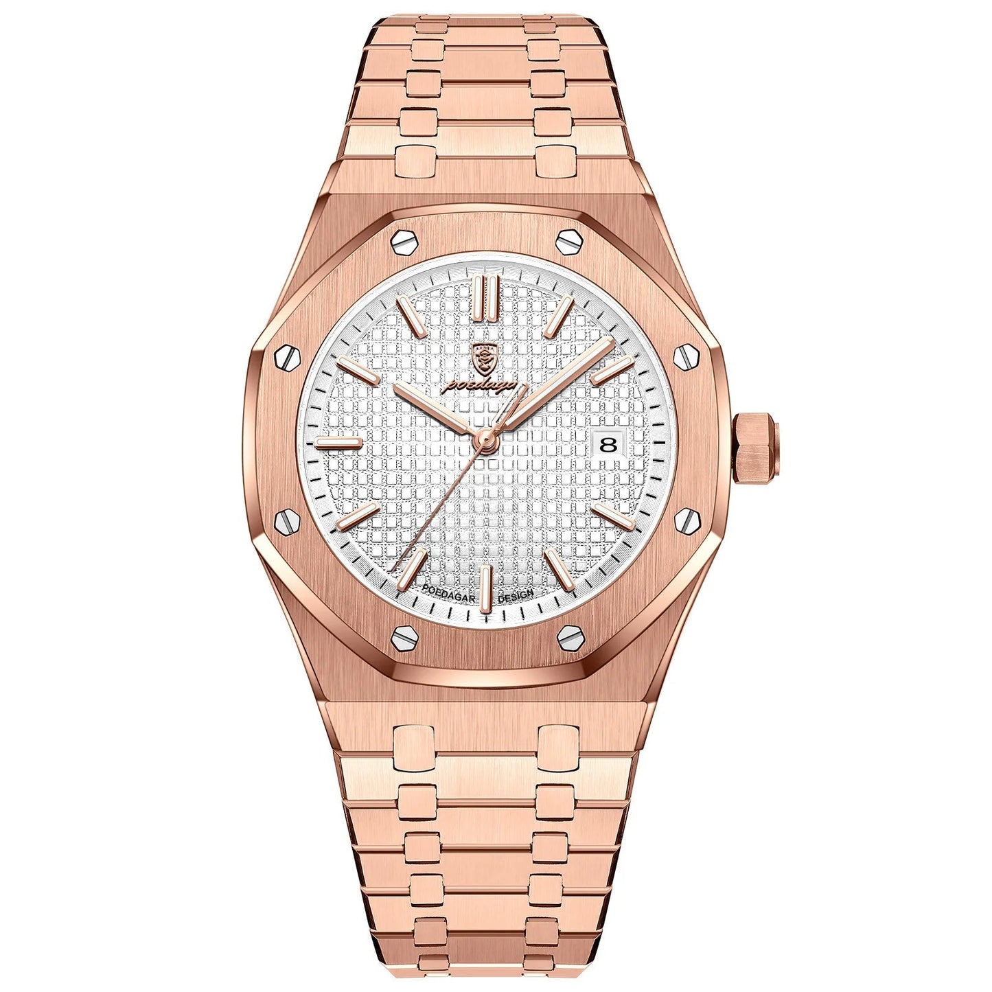 Luxury Business Man Wristwatch Waterproof Luminous Date Men Watch Stainless Steel Fashion Quartz Watches for Men Reloj