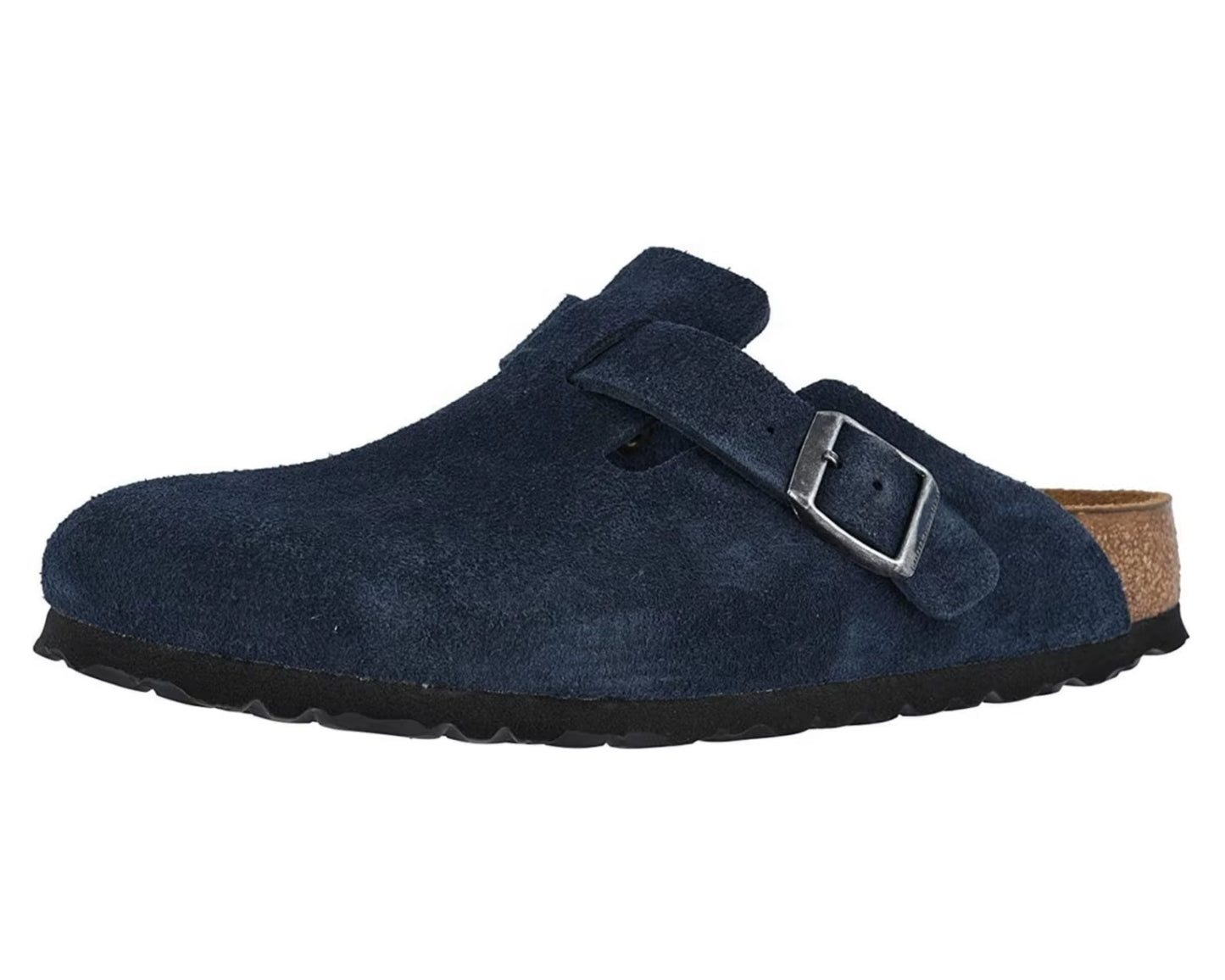 Factory Custom High Quality Men'S Leather Mules Cow Suede Cork Clogs for Indoor Outdoor