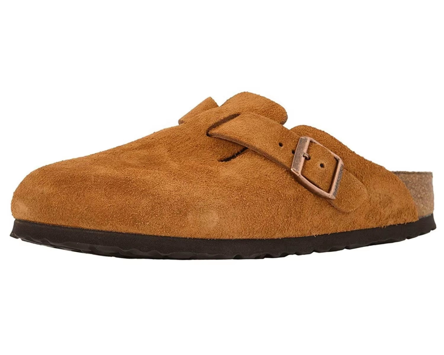 Factory Custom High Quality Men'S Leather Mules Cow Suede Cork Clogs for Indoor Outdoor