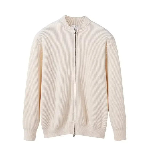 Men'S Knitted Topjacket New 2024 Spring Autumn Loose-Fit Trendy Korean Style Outerwear Sweater Cardigan Casual Scene Crew Neck