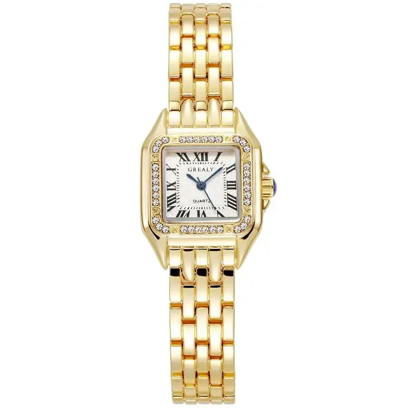 Luxury Women'S Watches Classic Brand Square Ladies Quartz Wristwatches Alloy Strap Business Female Clock Bracelet Watch