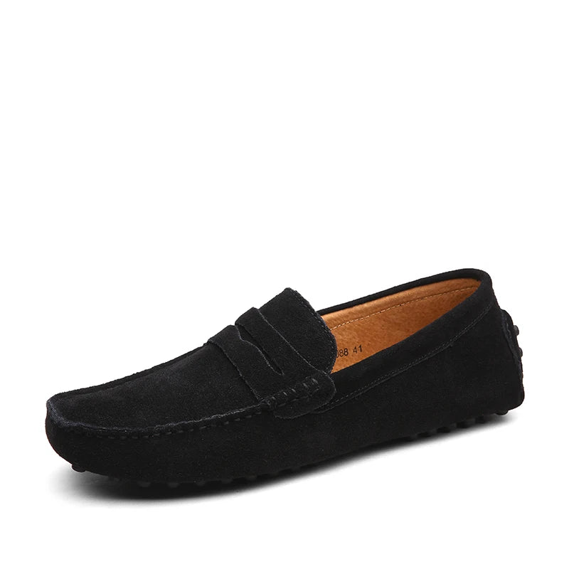 38-50 Shoes Men Casual Shoes Fashion Men Shoes Genuine Leather Men Loafers Moccasins Slip on Men Flats Male Driving Shoes