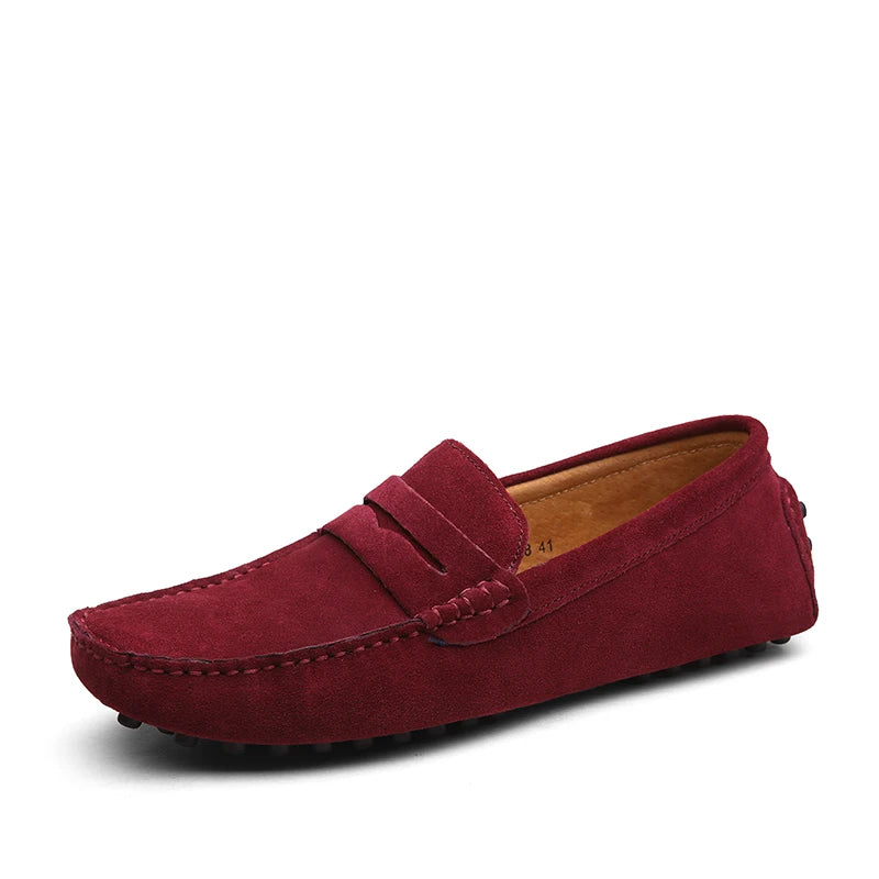 38-50 Shoes Men Casual Shoes Fashion Men Shoes Genuine Leather Men Loafers Moccasins Slip on Men Flats Male Driving Shoes