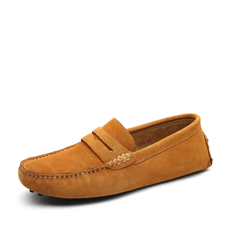 38-50 Shoes Men Casual Shoes Fashion Men Shoes Genuine Leather Men Loafers Moccasins Slip on Men Flats Male Driving Shoes