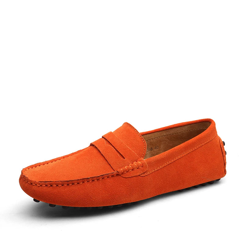 38-50 Shoes Men Casual Shoes Fashion Men Shoes Genuine Leather Men Loafers Moccasins Slip on Men Flats Male Driving Shoes
