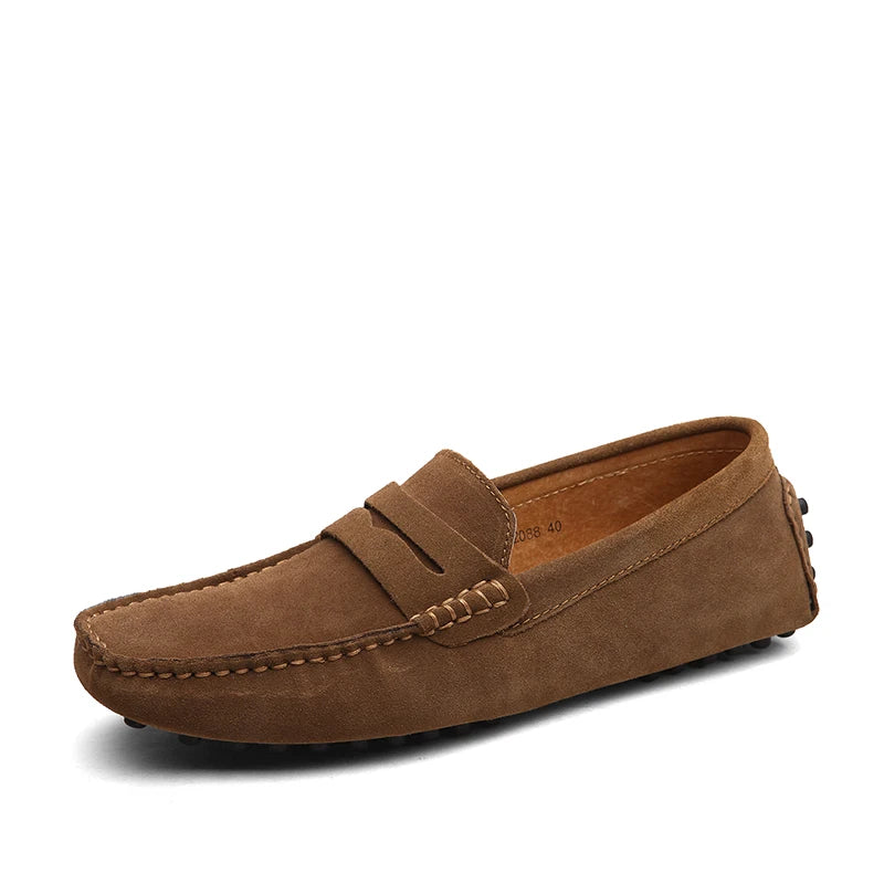 38-50 Shoes Men Casual Shoes Fashion Men Shoes Genuine Leather Men Loafers Moccasins Slip on Men Flats Male Driving Shoes