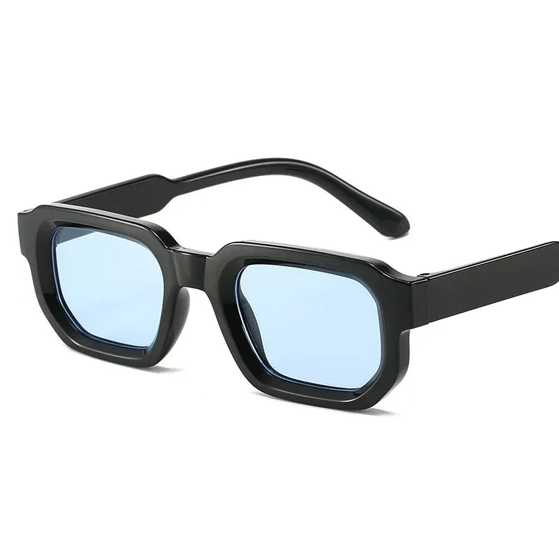 Vintage Men Rectangle Frame Sunglasses Fashion Retro Sun Glasses Luxury Brand Design UV400 Shades Eyewear Women Goggles