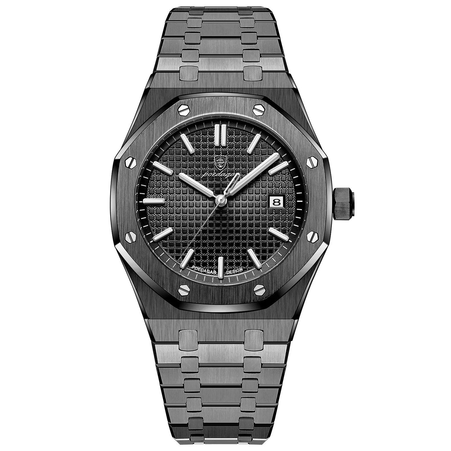 Luxury Business Man Wristwatch Waterproof Luminous Date Men Watch Stainless Steel Fashion Quartz Watches for Men Reloj