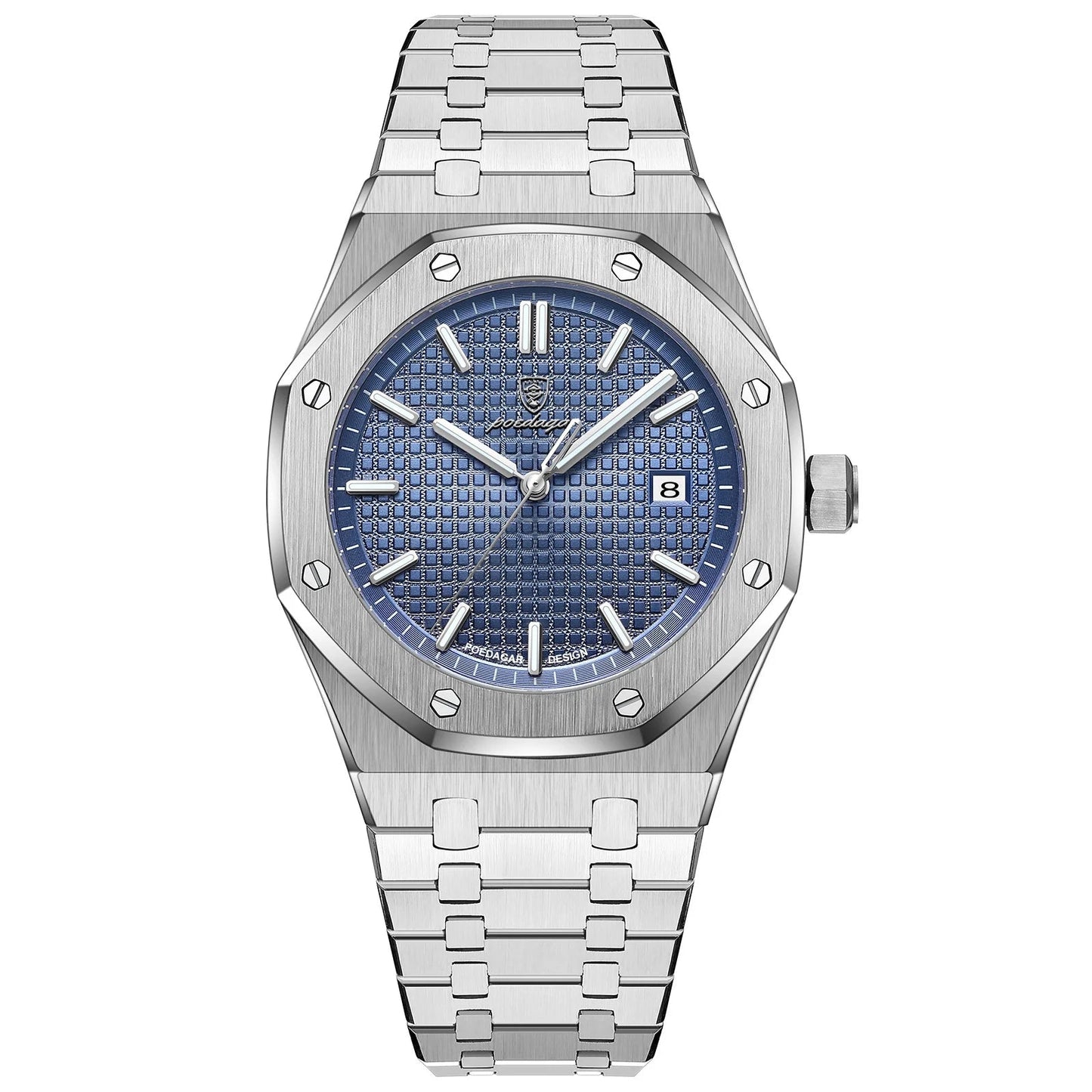 Luxury Business Man Wristwatch Waterproof Luminous Date Men Watch Stainless Steel Fashion Quartz Watches for Men Reloj
