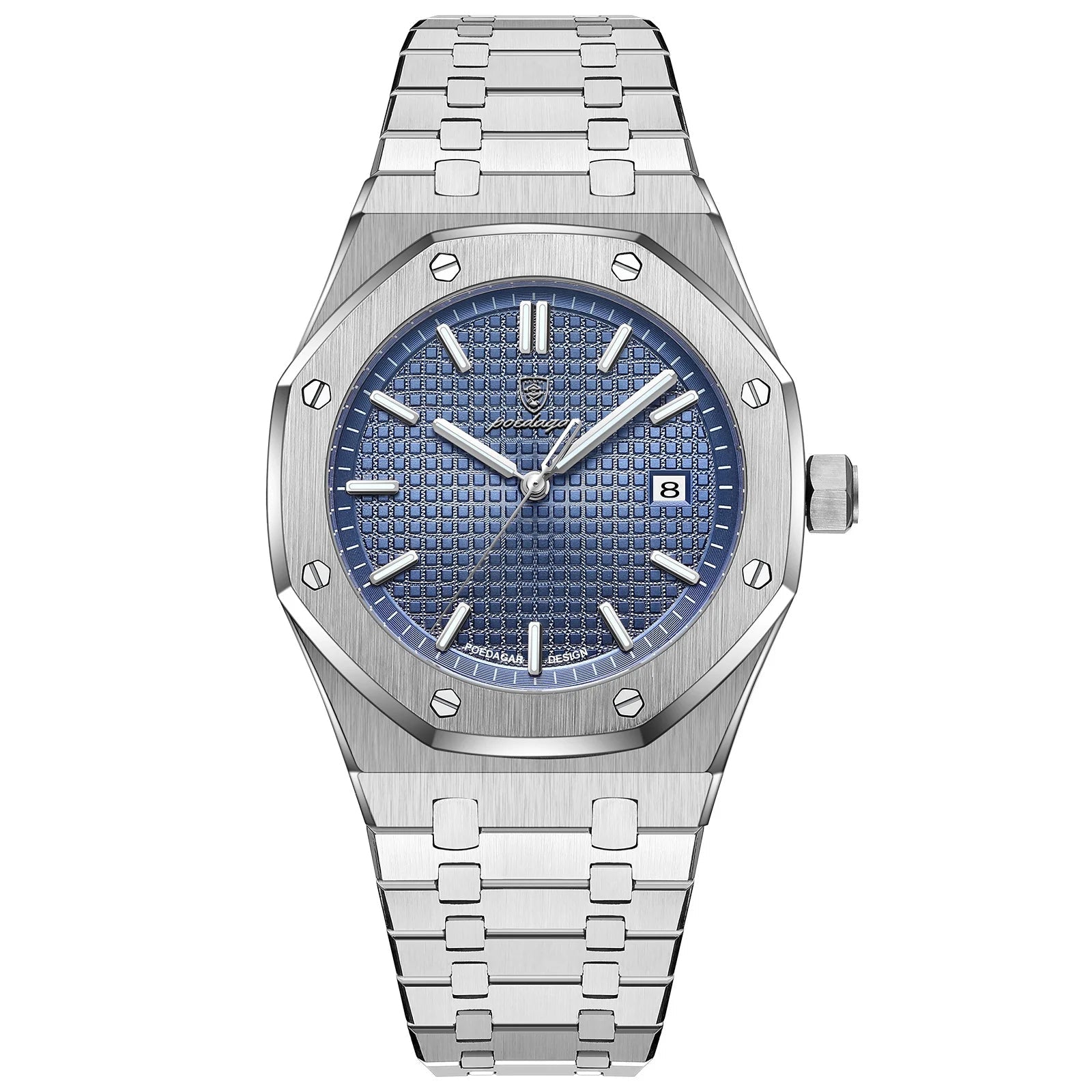 Luxury Business Man Wristwatch Waterproof Luminous Date Men Watch Stainless Steel Fashion Quartz Watches for Men Reloj