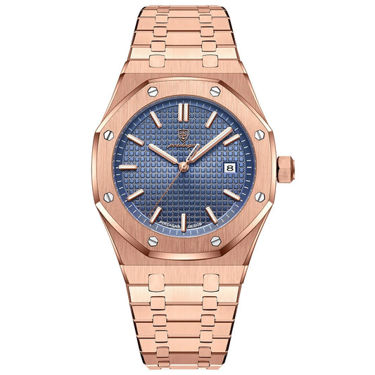 Luxury Business Man Wristwatch Waterproof Luminous Date Men Watch Stainless Steel Fashion Quartz Watches for Men Reloj