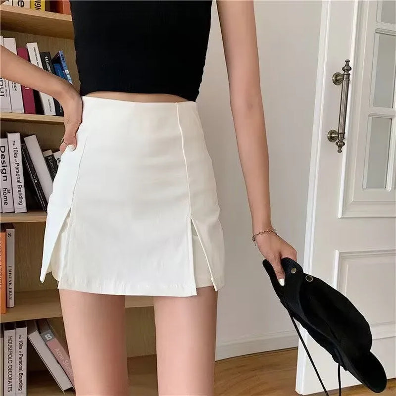 Mini Skirts Women Simple Spring Slim Sexy Popular Hotsweet High Waist Leisure Chic Streetwear Mature Temperament All-Match Юбка