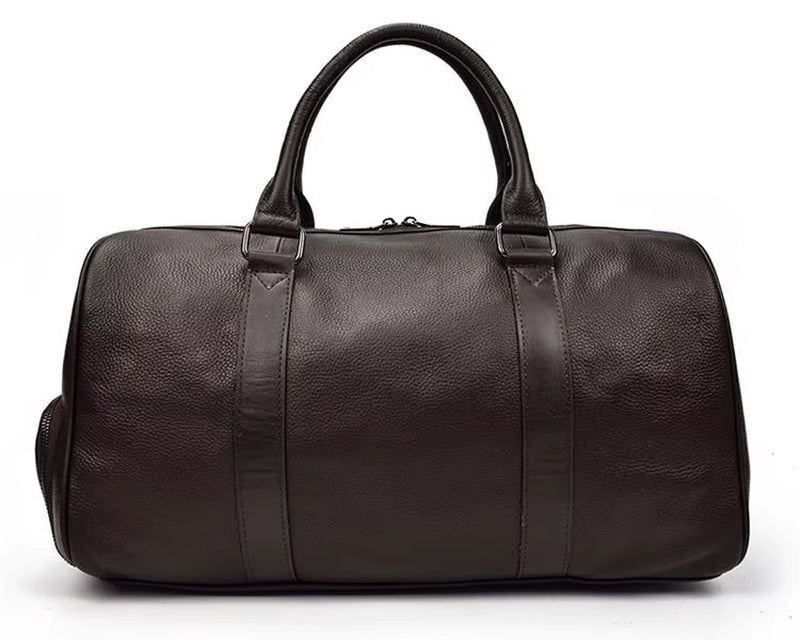 Luxury Genuine Leather Men Women Travel Bag Cow Leather Carry on Luggage Bag Travel Shoulder Bag Male Female Weekend Duffle Bag